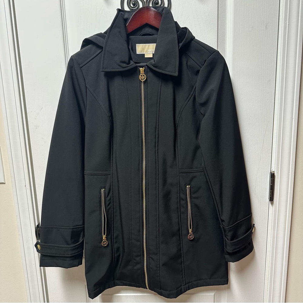 MICHAEL Michael Kors Black Jacket with Cream Label